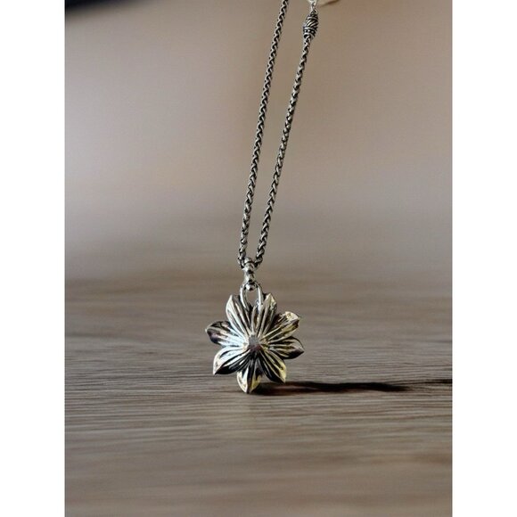 Brighton Sunny Days Daisy Flower Retired Necklace- W/Brighton Fabric Pouch - Picture 7 of 7